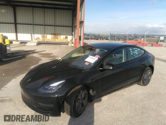 2023 Tesla Model 3 with VIN 5YJ3E1EA8PF626073, listed as a IAAI auction lot 39148336 with 1,551 mi miles and . Bid and sale history available at carsss.com. Image 2.