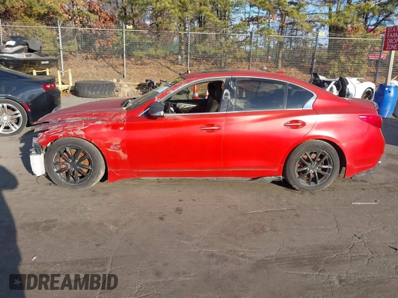 2015 Infiniti Q50 Premium with VIN JN1BV7AR1FM410942, listed as a IAAI auction lot 41252017 with 68,055 mi miles and . Bid and sale history available at DreamBid. Image 14.