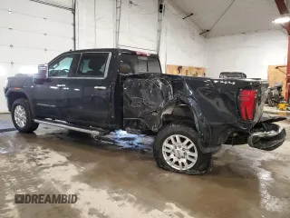 2024 GMC Sierra 2500HD SLT with VIN 1GT49NEY3RF250443, listed as a Copart auction lot 46684495 with 27,992 mi miles and Salvage title. Bid and sale history available at DreamBid. Image 2.