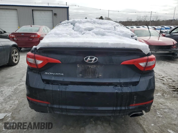 2017 Hyundai Sonata 2.4L with VIN 5NPE24AF8HH444297, listed as a Copart auction lot 46167795 with 183,880 mi miles and Salvage Title. Bid and sale history available at carsss.com. Image 6.