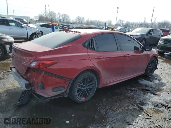 2025 Toyota Camry LE with VIN 4T1DAACK9SU001561, listed as a Copart auction lot 46594125 with Not Provided miles and Salvage Title. Bid and sale history available at carsss.com. Image 3.