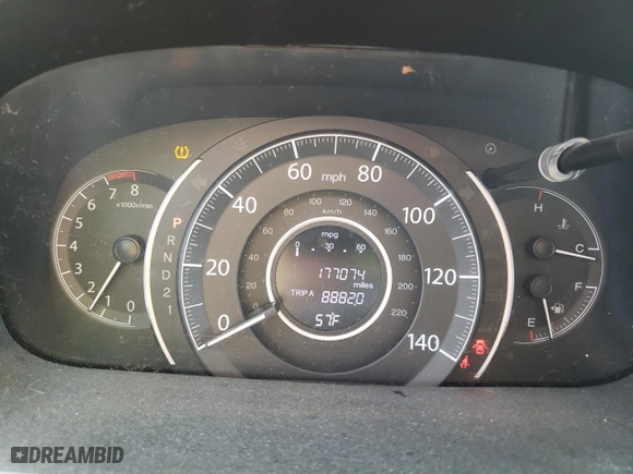 2014 Honda CR-V LX with VIN 5J6RM3H34EL002197, listed as a Copart auction lot 50887095 with 177,074 mi miles and Salvage Title. Bid and sale history available at carsss.com. Image 9.