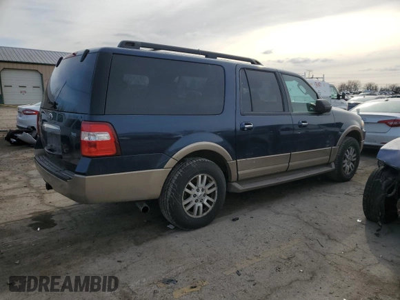 2014 Ford Expedition EL XLT with VIN 1FMJK1J56EEF18795, listed as a Copart auction lot 43826085 with 260,984 mi miles and Salvage Title. Bid and sale history available at carsss.com. Image 3.