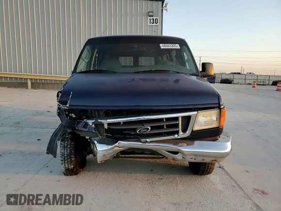 2007 Ford Econoline Passenger XL with VIN 1FBNE31L67DB23312, listed as a Copart auction lot 48683305 with 189,129 mi miles and Salvage Title. Bid and sale history available at carsss.com. Image 12.
