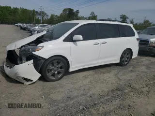 2018 Toyota Sienna SE with VIN 5TDXZ3DC9JS937339, listed as a Copart auction lot 50447875 with 129,144 mi miles and Salvage title. Bid and sale history available at DreamBid. Image 1.
