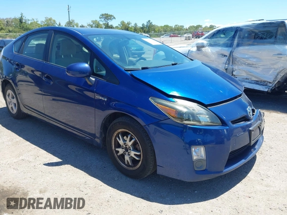 2010 Toyota Prius II with VIN JTDKN3DU7A0106780, listed as a IAAI auction lot 42049536 with 285,173 mi miles. Bid and sale history available at carsss.com. Image 1.