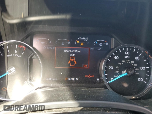 2020 Ford Expedition XLT с VIN 1FMJU1HT2LEA27006, выставлен на аукционе Copart как лот 54489135 с пробегом 76 116 миль миль и Списание • Salvage title. История ставок и продаж доступна на DreamBid. Изображение 9.