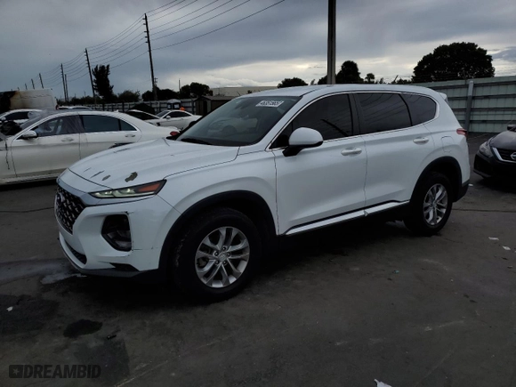 2019 Hyundai Santa Fe SE with VIN 5NMS23AD9KH039159, listed as a Copart auction lot 46351565 with 59,426 mi miles and Non Repairable. Bid and sale history available at carsss.com. Image 1.