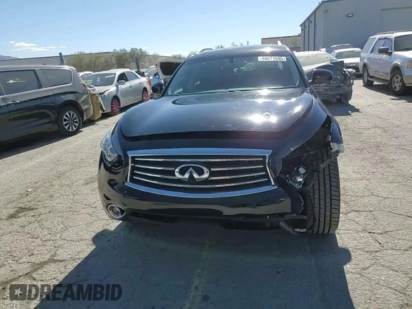 2016 Infiniti QX70 with VIN JN8CS1MU4GM670913, listed as a Copart auction lot 44271595 with 66,151 mi miles and Salvage title. Bid and sale history available at DreamBid. Image 14.