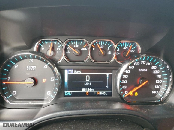 2017 Chevrolet Silverado 1500 LT with VIN 3GCUKREC2HG265075, listed as a Copart auction lot 81356484 with 99,484 mi miles and Salvage Title. Bid and sale history available at carsss.com. Image 9.