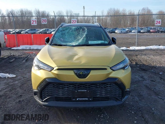 2023 Toyota Corolla Cross Hybrid S with VIN 7MUFBABG0PV016572, listed as a IAAI auction lot 41747214 with 10,935 mi miles and . Bid and sale history available at DreamBid. Image 12.