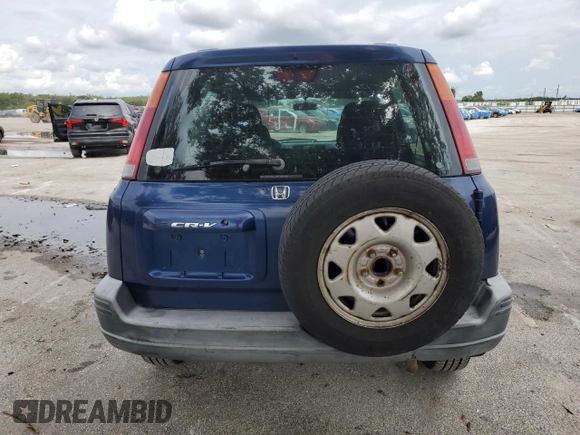 1999 Honda CR-V LX with VIN JHLRD1840XC037215, listed as a Copart auction lot 71116744 with 156,385 mi miles and Salvage Title. Bid and sale history available at carsss.com. Image 6.