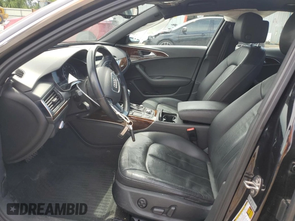2014 Audi A6 Premium Plus with VIN WAUFGAFC9EN164626, listed as a Copart auction lot 61979655 with 125,204 mi miles and Salvage title. Bid and sale history available at DreamBid. Image 7.