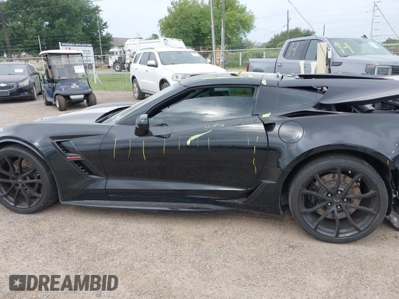 2019 Chevrolet Corvette Grand Sport 1LT with VIN 1G1YW2D75K5112067, listed as a IAAI auction lot 42087555 with Not provided miles and . Bid and sale history available at DreamBid. Image 15.