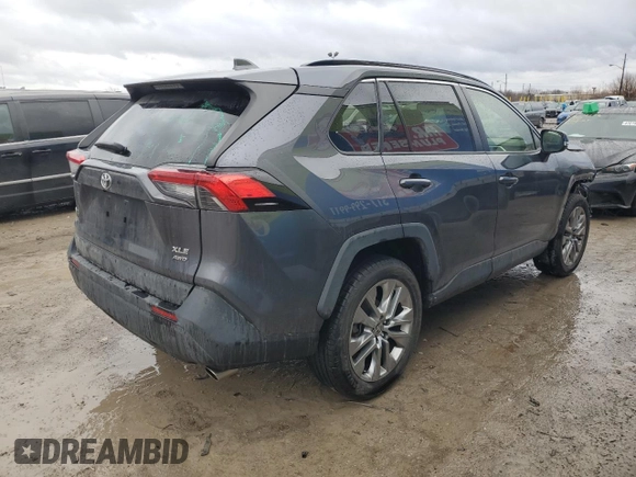 2023 Toyota RAV4 XLE Premium with VIN JTMA1RFV2PD096094, listed as a Copart auction lot 46976075 with 33,923 mi miles and Salvage Title. Bid and sale history available at carsss.com. Image 3.