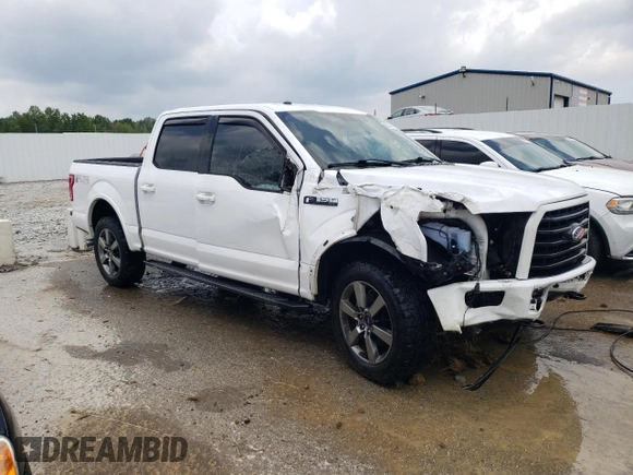 2017 Ford F-150 XL with VIN 1FTEW1EFXHKD51392, listed as a Copart auction lot 65843754 with 103,363 mi miles and Non repairable. Bid and sale history available at DreamBid. Image 4.