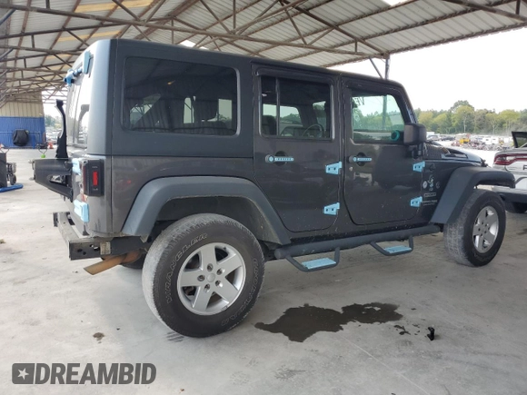2018 Jeep Wrangler JK Unlimited Sport S with VIN 1C4BJWDG9JL835448, listed as a Copart auction lot 67050784 with 134,168 mi miles and Salvage Title. Bid and sale history available at carsss.com. Image 3.