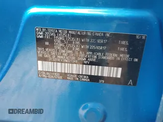 2017 Toyota RAV4 LE with VIN 2T3ZFREV2HW321348, listed as a IAAI auction lot 42080484 with Not Provided miles and . Bid and sale history available at DreamBid. Image 9.