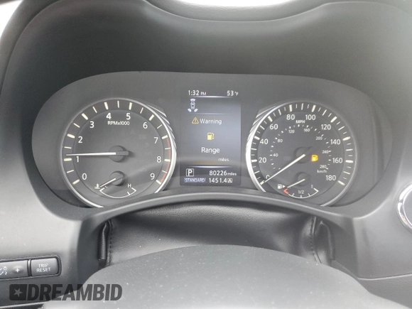 2020 Infiniti Q50 Luxe with VIN JN1EV7AR1LM254054, listed as a Copart auction lot 58151015 with 80,226 mi miles and Salvage title. Bid and sale history available at DreamBid. Image 9.