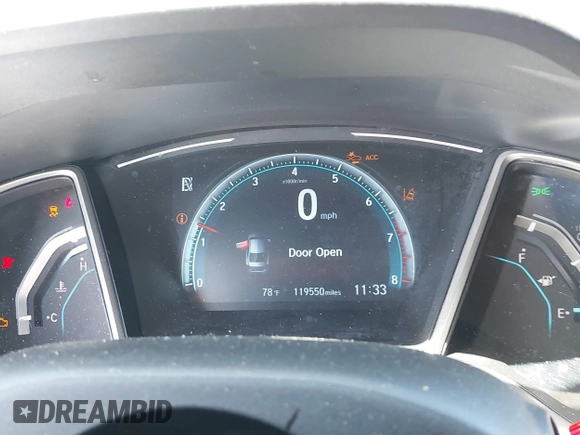 2017 Honda Civic Sedan EX with VIN 19XFC2F81HE037541, listed as a IAAI auction lot 41804761 with 119,550 mi miles. Bid and sale history available at carsss.com. Image 7.