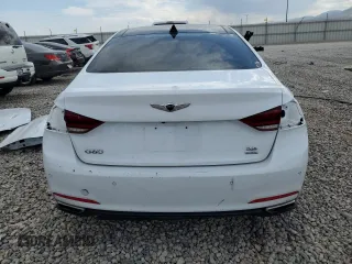 2017 Genesis G80 3.8L with VIN KMHGN4JE2HU175741, listed as a Copart auction lot 70855184 with 59,136 mi miles and Salvage Title. Bid and sale history available at carsss.com. Image 6.