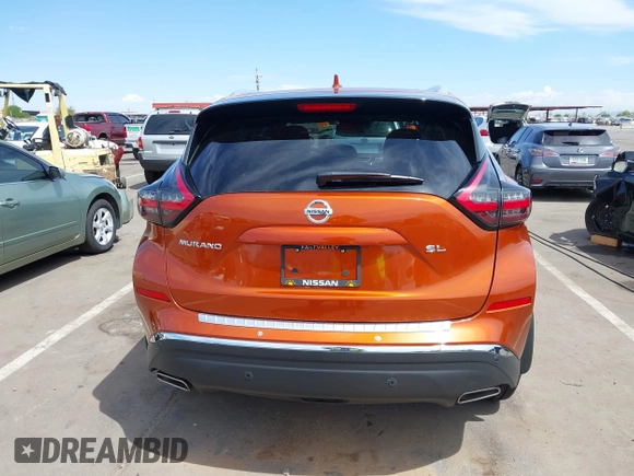 2022 Nissan Murano SL with VIN 5N1AZ2CJXNC110534, listed as a IAAI auction lot 42139773 with 16,093 mi miles and . Bid and sale history available at carsss.com. Image 16.