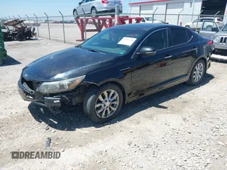 2015 Kia Optima EX z VIN 5XXGN4A76FG353935, wystawiony jako IAAI lot #42292395 z przebiegiem 161 085 mil mil oraz . Historia ofert i sprzedaży dostępna na DreamBid. Obrazek 2.