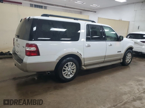 2007 Ford Expedition Max Eddie Bauer with VIN 1FMFK18567LA84940, listed as a Copart auction lot 46368655 with 270,553 mi miles and Clean Title. Bid and sale history available at DreamBid. Image 3.