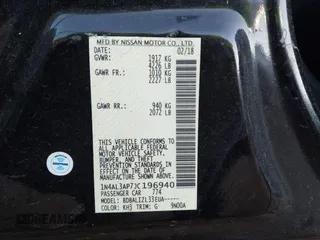 2018 Nissan Altima 2.5 S with VIN 1N4AL3AP7JC196940, listed as a IAAI auction lot 41767112 with 124,736 mi miles. Bid and sale history available at carsss.com. Image 9.