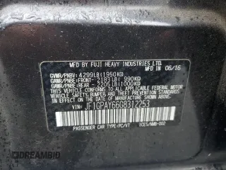 2016 Subaru Impreza Special Sports Limited с VIN JF1GPAY66G8312253, выставлен на аукционе Copart как лот 58846835 с пробегом 120 176 миль миль и Списание • Salvage title. История ставок и продаж доступна на DreamBid. Изображение 14.