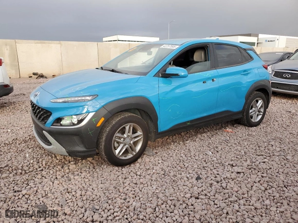 2022 Hyundai Kona SE with VIN KM8K22ABXNU808771, listed as a Copart auction lot 42257895 with 36,242 mi miles and Salvage Title. Bid and sale history available at carsss.com. Image 1.