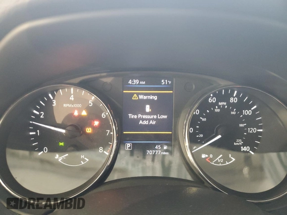 2018 Nissan Rogue SV with VIN 5N1AT2MV5JC819711, listed as a Copart auction lot 51777755 with 70,777 mi miles and Salvage Title. Bid and sale history available at carsss.com. Image 9.