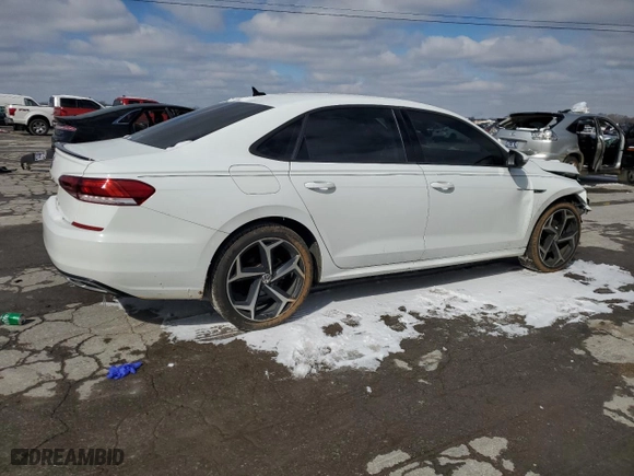 2020 Volkswagen Passat 2.0T R-Line with VIN 1VWMA7A36LC025243, listed as a Copart auction lot 45939895 with 59,594 mi miles and Salvage Title. Bid and sale history available at carsss.com. Image 3.