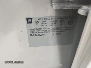 2012 Buick Regal с VIN 2G4GR5EK8C9156112, выставлен на аукционе IAAI как лот 41684294 с пробегом 119 260 миль миль и . История ставок и продаж доступна на DreamBid. Изображение 9.