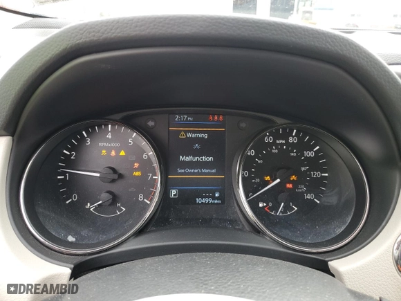2022 Nissan Rogue Sport SV with VIN JN1BJ1BW6NW492067, listed as a Copart auction lot 47306795 with 10,499 mi miles and Salvage Title. Bid and sale history available at carsss.com. Image 9.