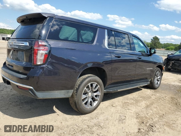 2022 Chevrolet Suburban LT z VIN 1GNSKCKT1NR288858, wystawiony jako Copart lot #56998095 z przebiegiem 96 859 mil mil oraz Szkoda całkowita • Salvage title. Historia ofert i sprzedaży dostępna na DreamBid. Obrazek 3.