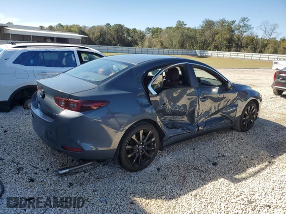 2025 Mazda 3 S Carbon Edition with VIN 3MZBPBCM2SM456593, listed as a Copart auction lot 47301665 with 3,404 mi miles and Clean Title. Bid and sale history available at DreamBid. Image 3.