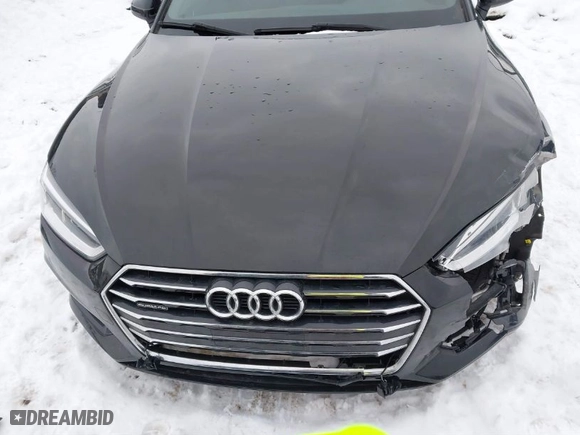 2018 Audi A5 Coupe Premium Plus with VIN WAUPNAF50JA003398, listed as a IAAI auction lot 41366661 with NaN miles. Bid and sale history available at carsss.com. Image 12.