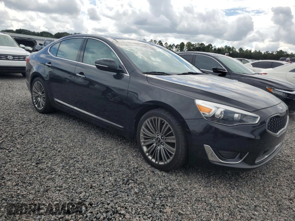 2014 Kia Cadenza Limited with VIN KNALN4D74E5141092, listed as a Copart auction lot 73881314 with 0 mi miles and Salvage Title. Bid and sale history available at carsss.com. Image 4.