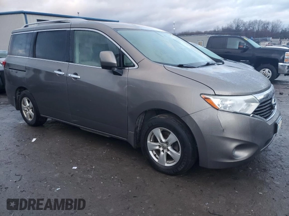 2015 Nissan Quest S with VIN JN8AE2KPXF9129979, listed as a Copart auction lot 37348774 with 143,606 mi miles. Bid and sale history available at carsss.com. Image 4.