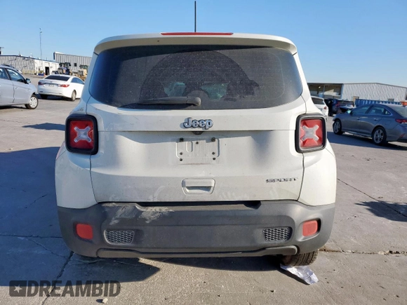 2018 Jeep Renegade Sport with VIN ZACCJAAB6JPG93183, listed as a Copart auction lot 49879165 with 161,848 mi miles and Salvage Title. Bid and sale history available at DreamBid. Image 6.