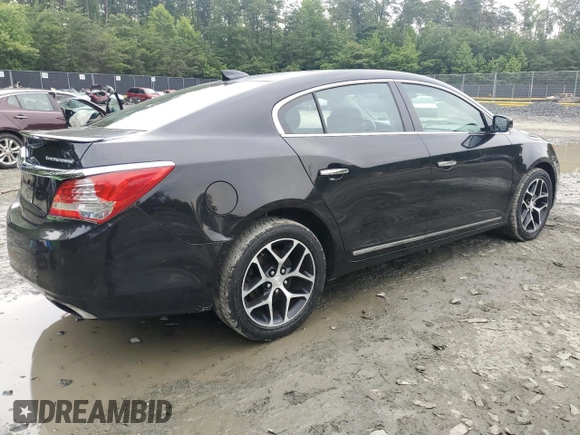 2016 Buick LaCrosse Sport Touring with VIN 1G4G45G35GF233178, listed as a Copart auction lot 59235595 with 130,649 mi miles and Clean title. Bid and sale history available at DreamBid. Image 3.