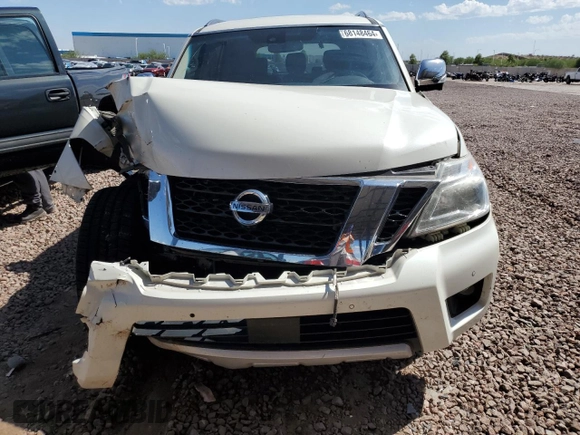 2017 Nissan Armada SL with VIN JN8AY2NC3H9502475, listed as a Copart auction lot 68148464 with 92,440 mi miles and Salvage Title. Bid and sale history available at carsss.com. Image 5.