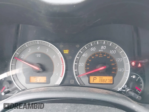 2010 Toyota Corolla with VIN 2T1BU4EE7AC457467, listed as a IAAI auction lot 42222543 with 198,278 mi miles and . Bid and sale history available at DreamBid. Image 7.