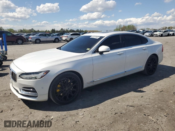 2018 Volvo S90 Inscription with VIN LVY992ML4JP005619, listed as a Copart auction lot 53337845 with 93,774 mi miles and Salvage Title. Bid and sale history available at carsss.com. Image 1.