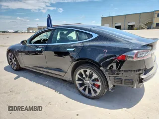 2021 Tesla Model S 75D with VIN 5YJSA1E42MF426965, listed as a Copart auction lot 63052185 with 50,405 mi miles and Salvage title. Bid and sale history available at DreamBid. Image 2.