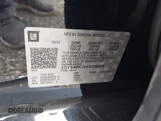 2019 Cadillac Escalade Luxury z VIN 1GYS4BKJ1KR398505, wystawiony jako IAAI lot #40662422 z przebiegiem 57 932 mil mil oraz . Historia ofert i sprzedaży dostępna na DreamBid. Obrazek 9.