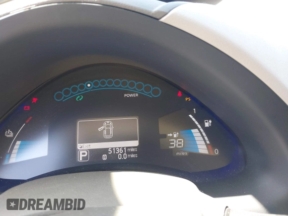 2013 Nissan LEAF SL with VIN 1N4AZ0CP5DC418535, listed as a IAAI auction lot 42084970 with 51,361 mi miles and . Bid and sale history available at DreamBid. Image 18.