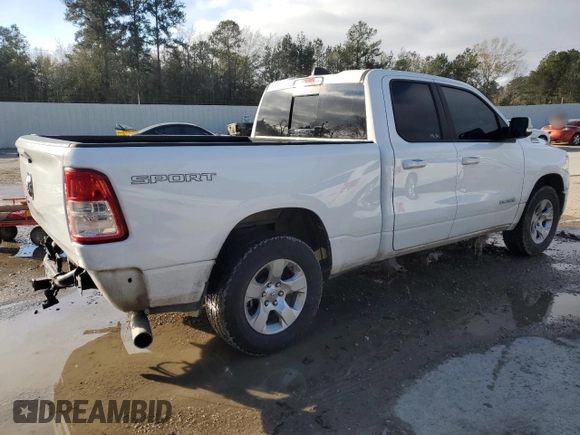 2020 Ram 1500 Big Horn with VIN 1C6RREBG8LN107736, listed as a Copart auction lot 86060394 with 86,627 mi miles and Salvage Title. Bid and sale history available at carsss.com. Image 3.
