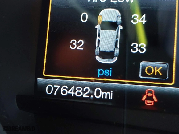 2017 Ford Edge SEL with VIN 2FMPK4J91HBC53802, listed as a IAAI auction lot 41804575 with 76,482 mi miles. Bid and sale history available at carsss.com. Image 16.
